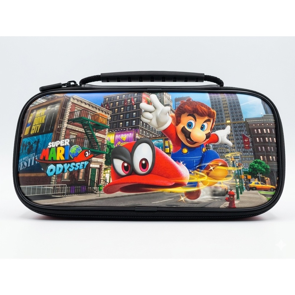 Nintendo Switch Super Mario Odyssey Deluxe Travel Case‎ with Game Card Holders